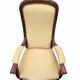 Voltaire armchair in walnut