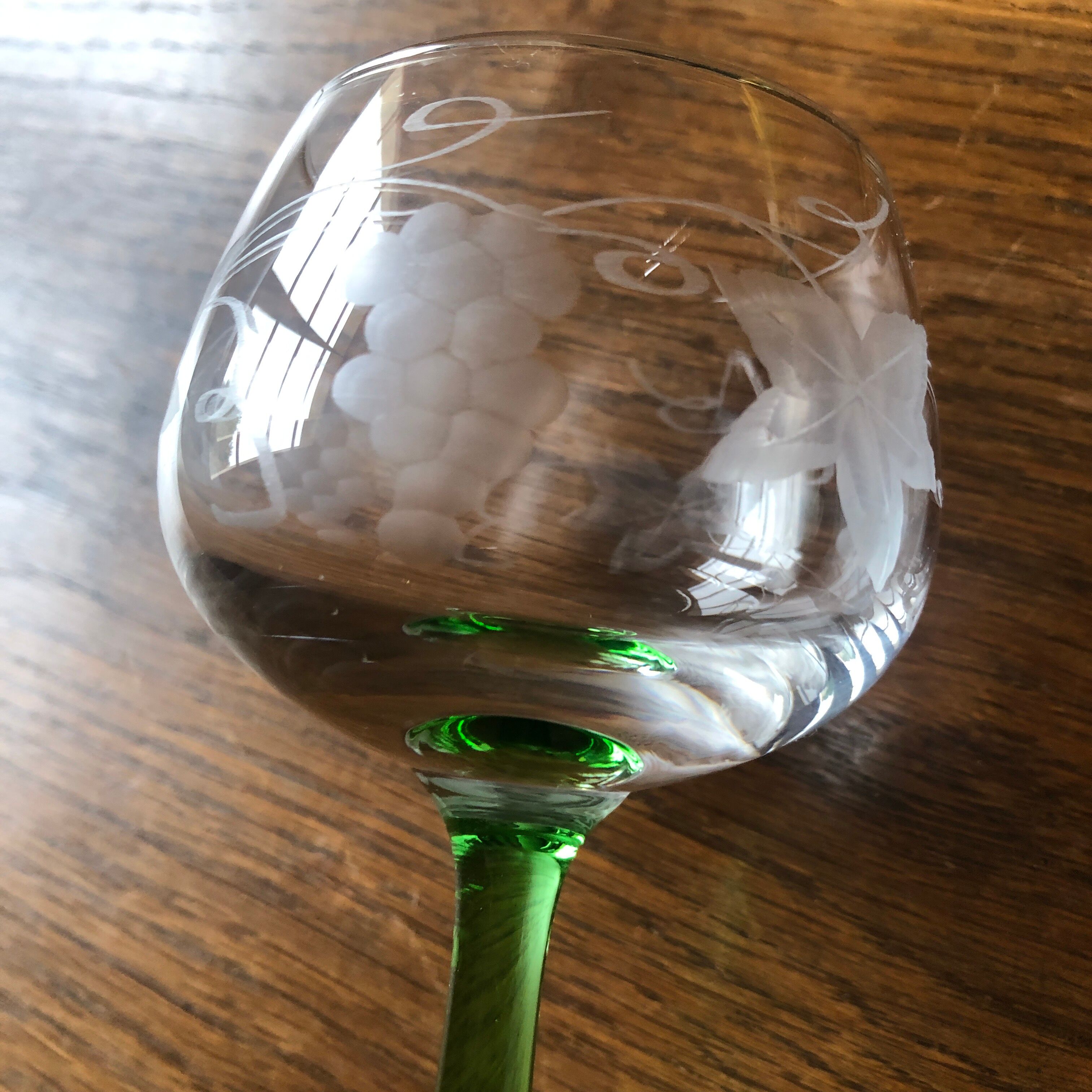 6  verres "ballon" vin d'Alsace cristal