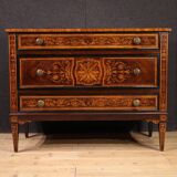 Commode marquetée de style Louis XVI