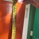 Orange designer coat rack 'Chase G' by Van Esch from the 2000s.