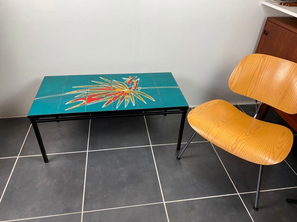 Vintage ceramic coffee table 1960