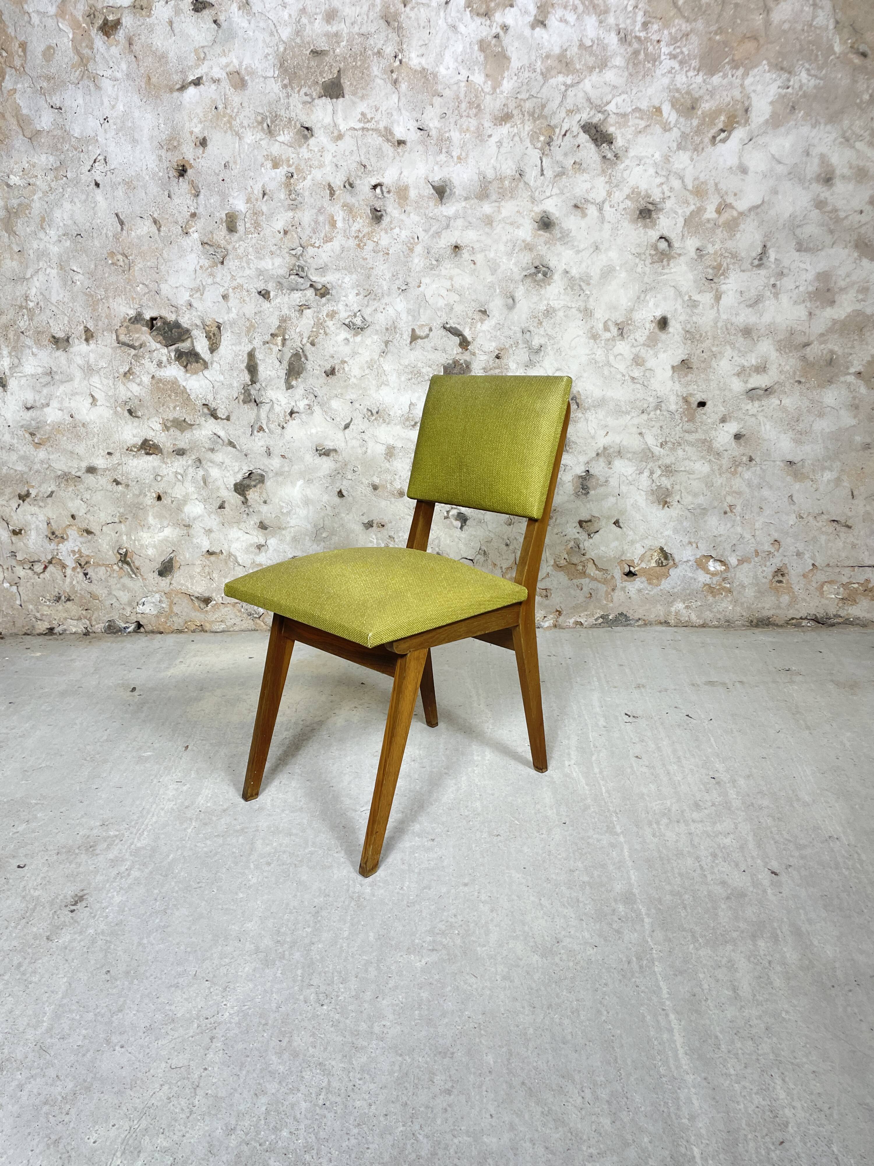 Green skai chairs 50s