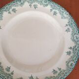 Six assiettes longwy modèle chatenet