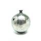 Mid-century modern sugar bowl, silver-plated brass, HEFRA, Poland, 1960s