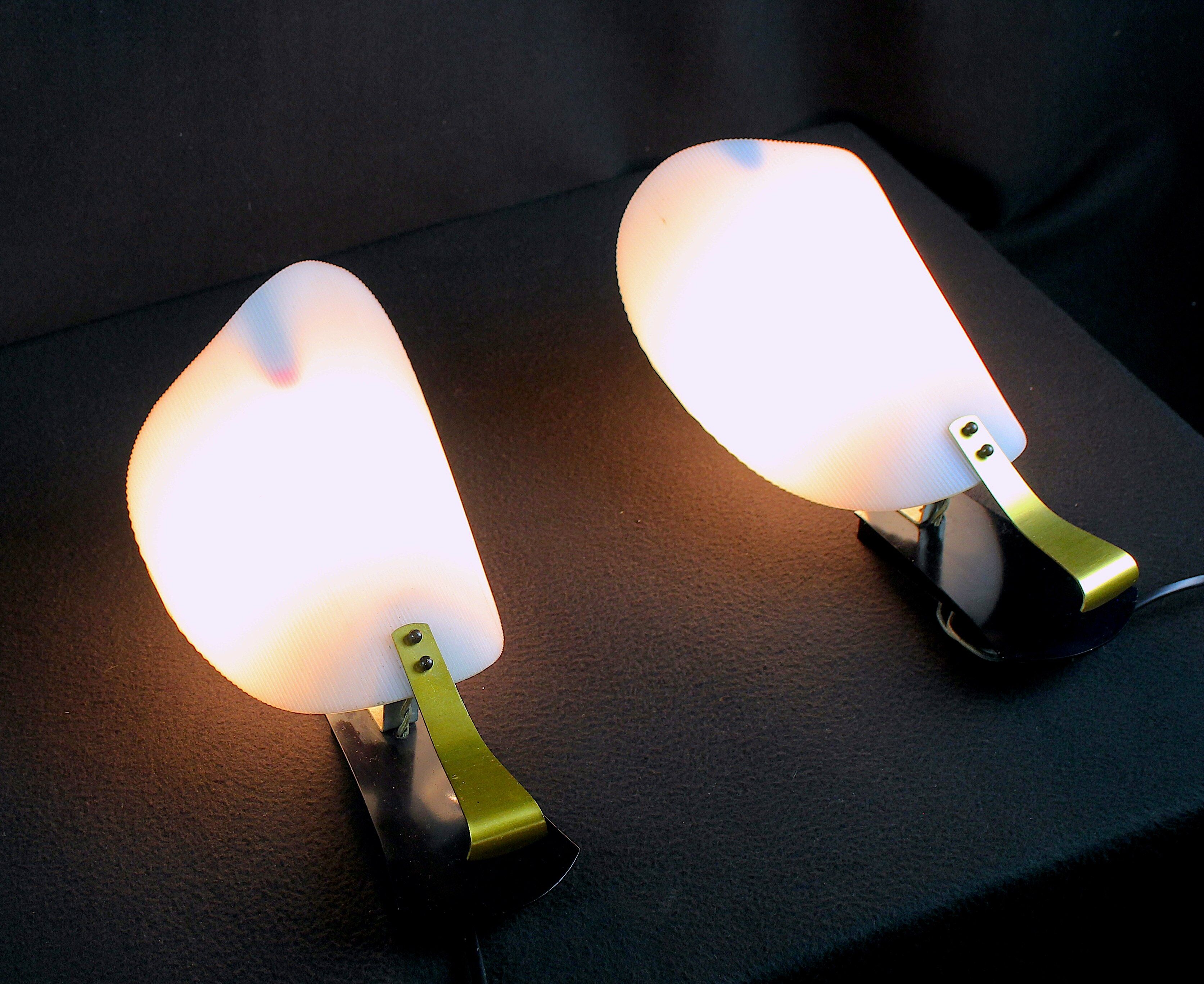 Pair wall lamps, taly 1950