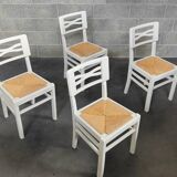 4 chaises blanche