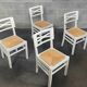 4 chaises blanche