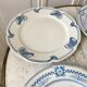 Lot of 4 mismatched flat plates terre de fer "alton" late nineteenth