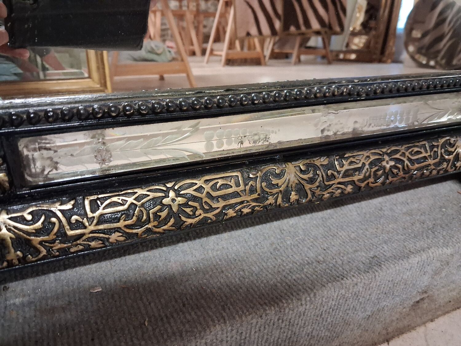 Mirror from the Napoleon III era, 124 x 83