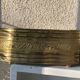 Copper centerpiece, art deco planter floral pattern