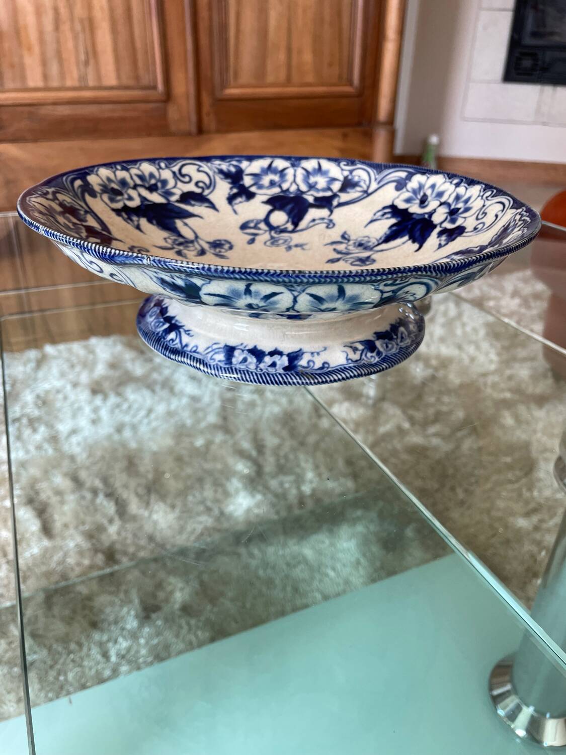 2 19th century compote bowls from Creil Montereau