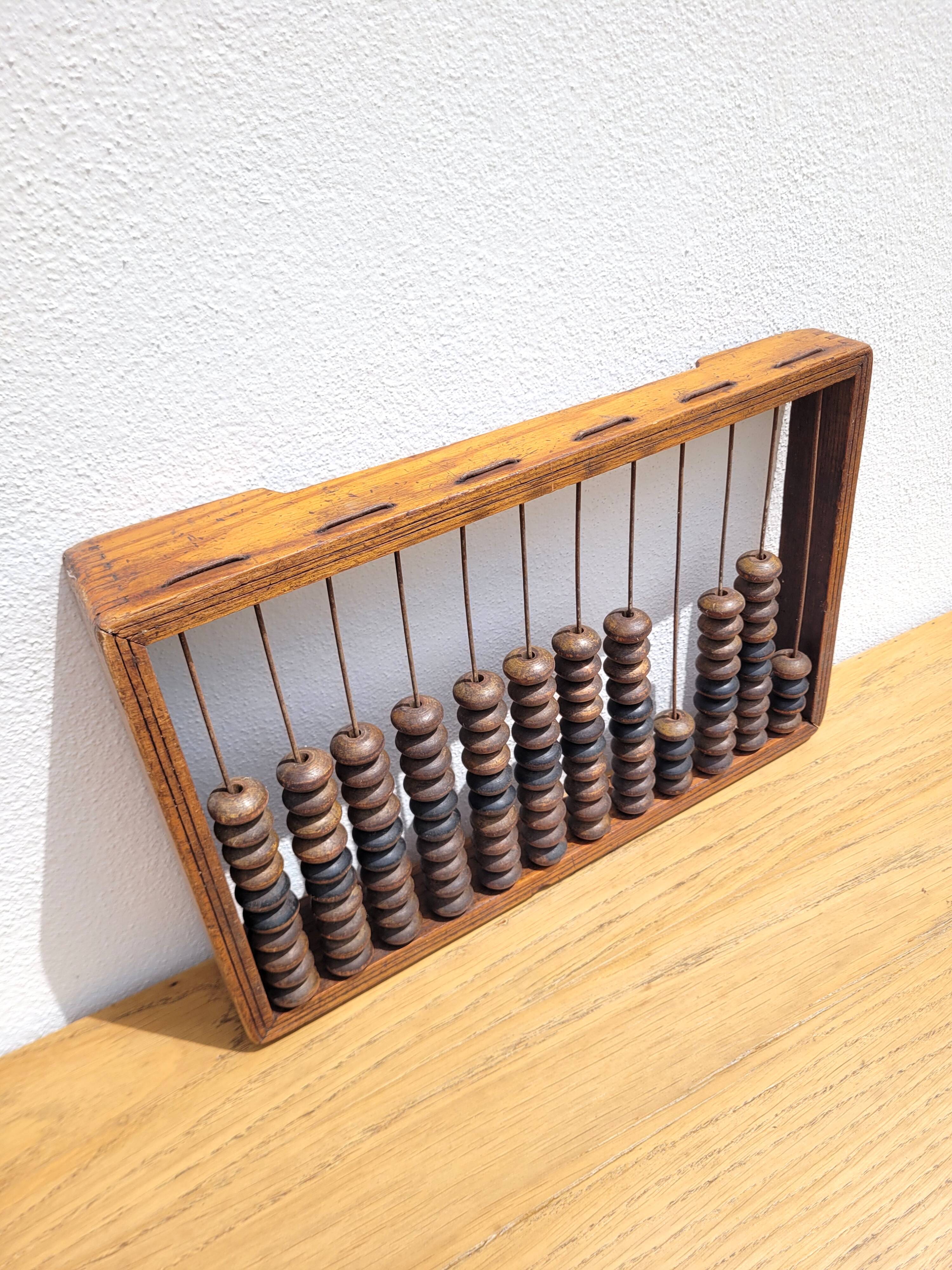 Large old wooden abacus