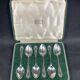 Box of 6 small spoons in solid silver Harrod's