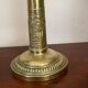 Pair of brass candle holders