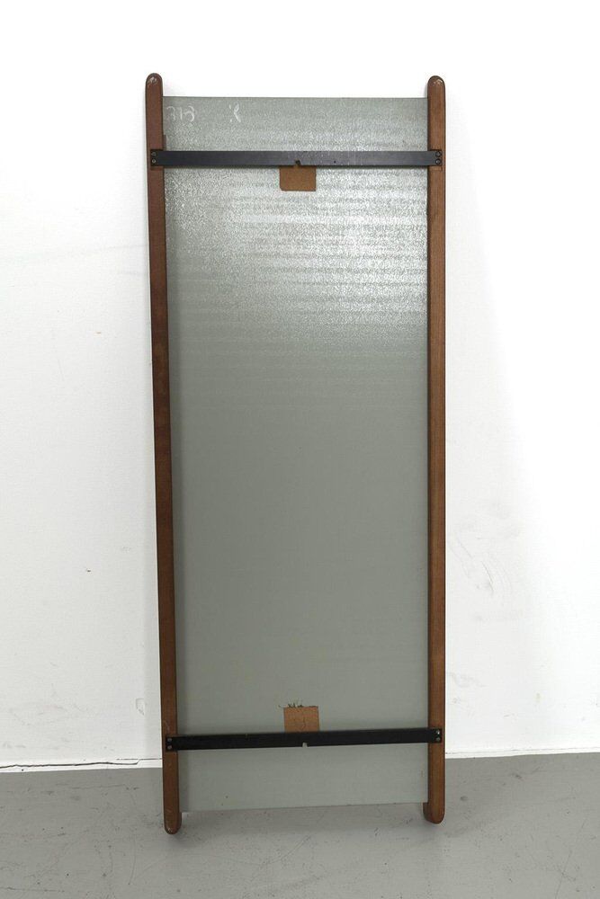 Miroir danois avec cadre en teck