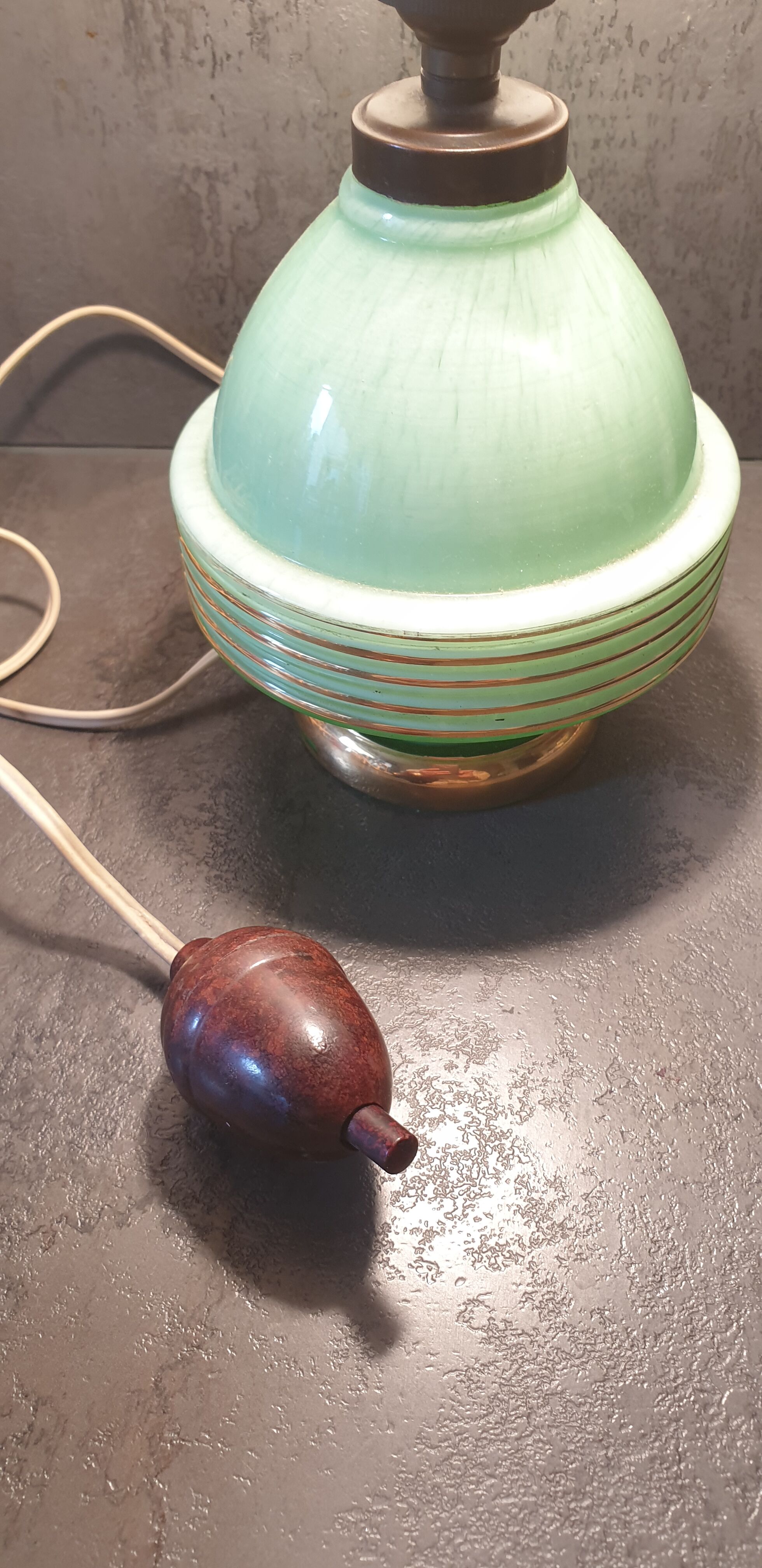 Vintage opaline lamp