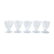 Series of 5 baccarat bourbon-style crystal port glasses