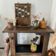 Old wooden workbench
