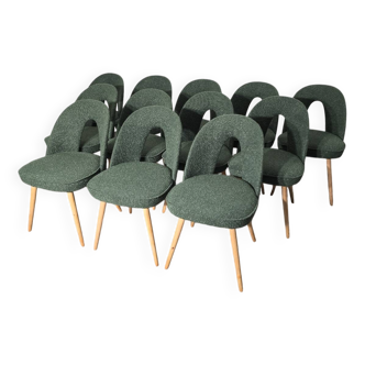 Chaises de salle à manger par Antonin Suman, années 1960, lot de 12