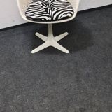 Vintage fiberglass swivel chair by Maurice Burke for Akana