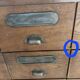 Wooden trade furniture with 36 drawers