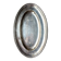 Oval silver-plated metal dish engraved "Restaurant Piccardi"
