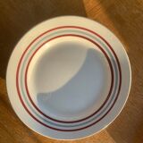 Set of 4 flat plates vintage Francoise model