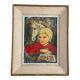 Painting, portrait of a child signed Nadi Ken