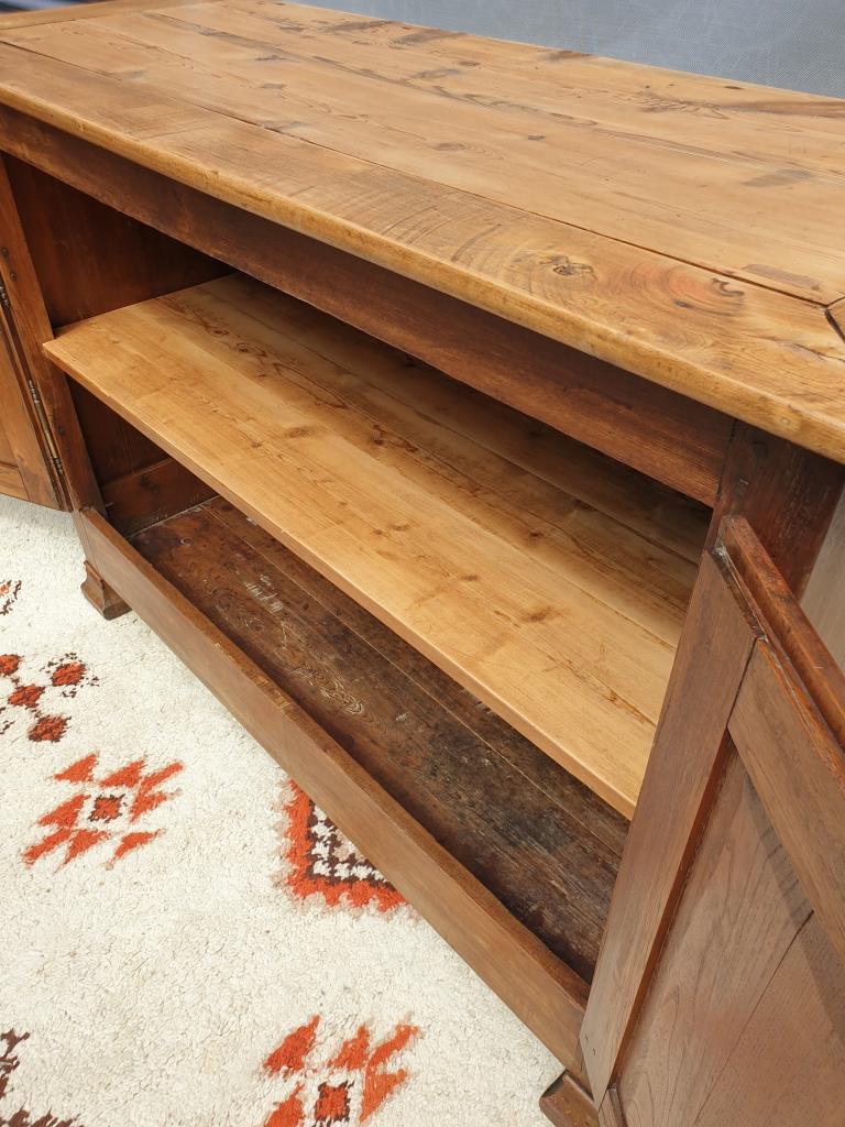 Norman countryside buffet in solid cherry wood nineteenth
