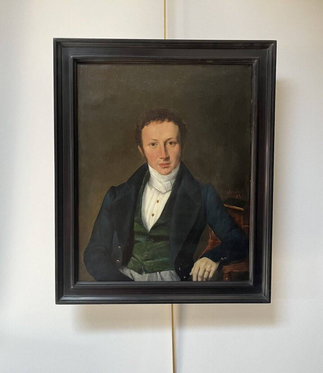 Marcel Antoine Verdier (1817-1856) Portrait of a Young Man, 1835, oil on canvas signed
