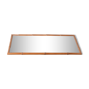 miroir en bambou rectangulaire