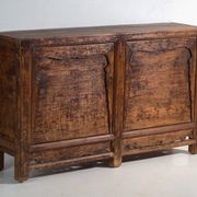 Pine buffet with two doors and scalloped panels – China, circa 1950
