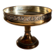Silver Bronze Metal Fruit Bowl