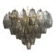 Grey”poliedri” murano glass chandelier d55