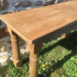 Rustic oak and pine console