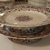 Ancien Service vaisselle Jules Vieillard Bordeaux, modèle Louis XV, 73 pièces