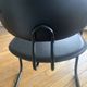Armchair in black aluminum and leather by Effezeta, 1970