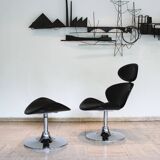 Fauteuil et ottomane “Curve” par Dan-Form