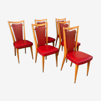 Ensemble de 6 chaises Monobloc