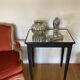 Table d’appoint plateau miroir