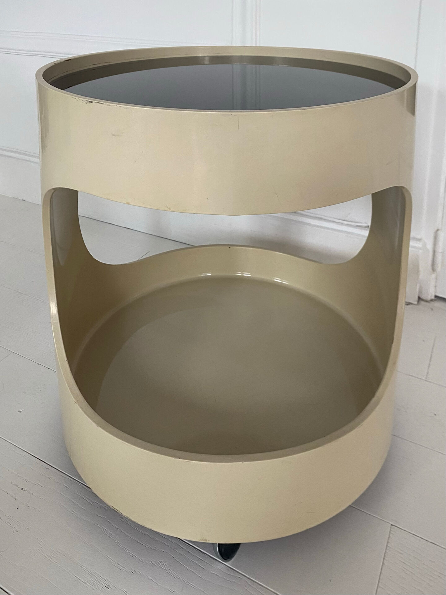 Opal, wheeled side table