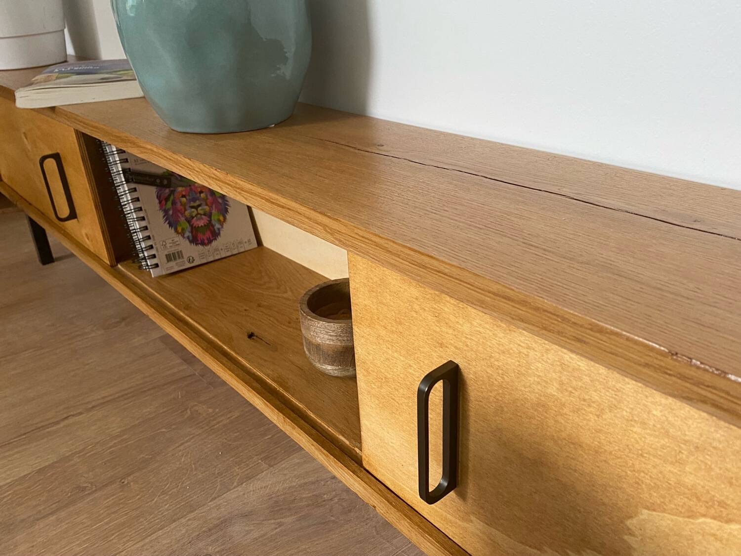 Light oak solid wood sideboard