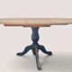 Extendable round table with central leg – Chic country spirit