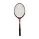 Wooden Dunlop tennis racket with its cover