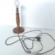 Turned wooden lamp foot