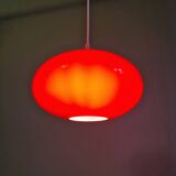 Vintage suspension in red opaline, 1960s-70s.