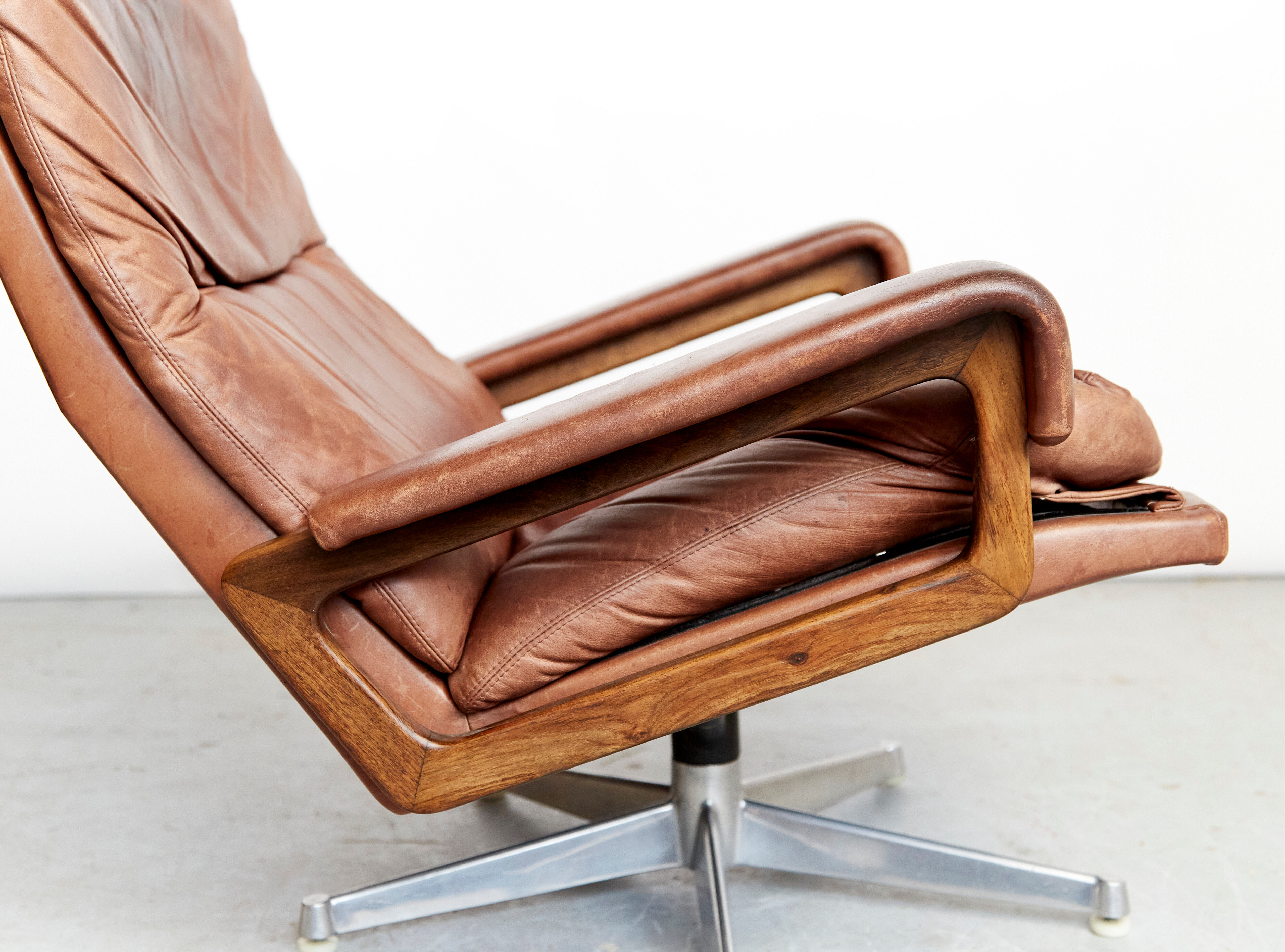 Vintage King Chair by André Vandenbeuck for Strässle