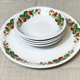 Fruit salad set, strawberry décor