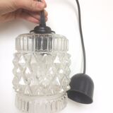Chiseled glass suspension