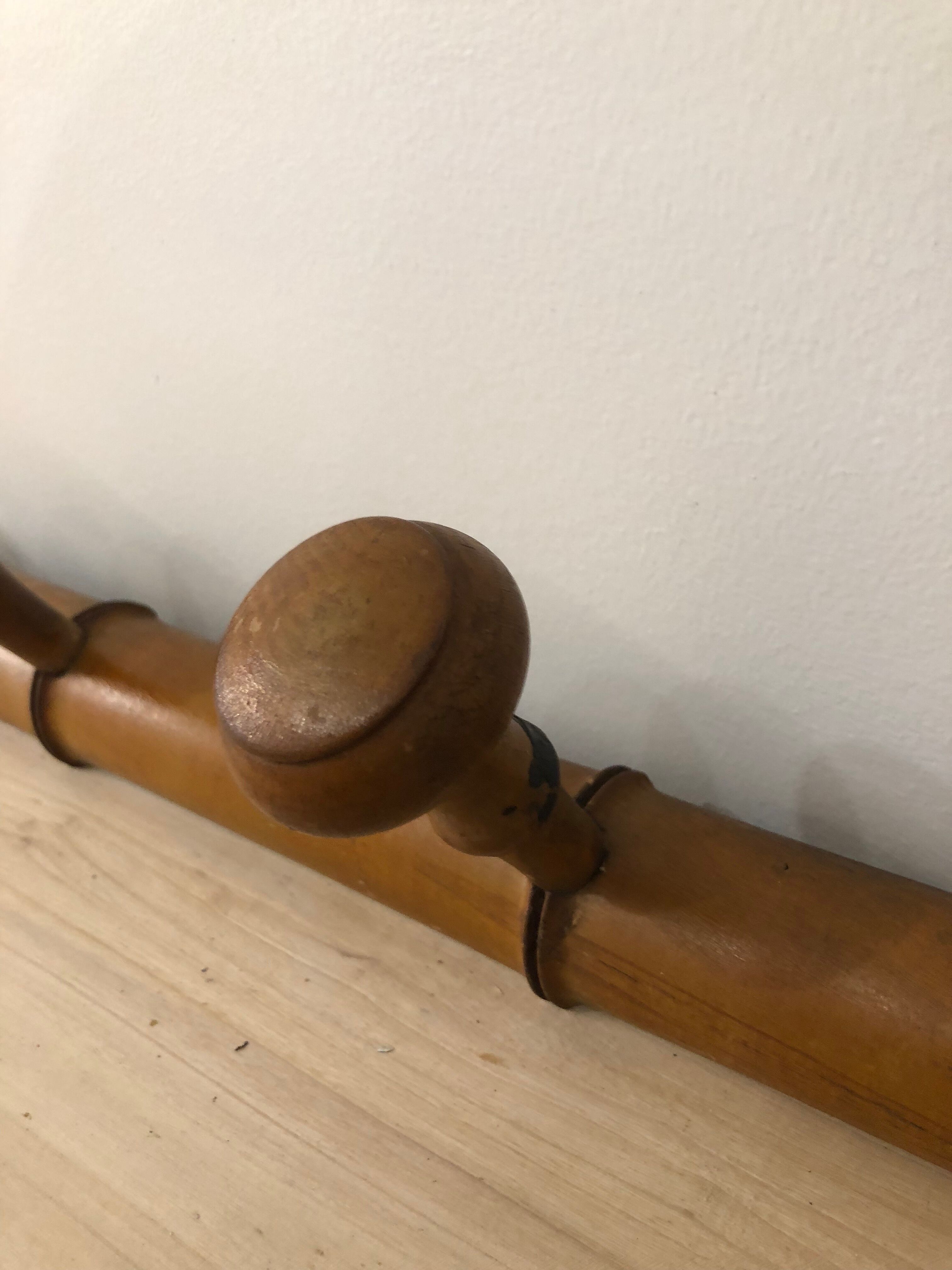 Bamboo coat rack